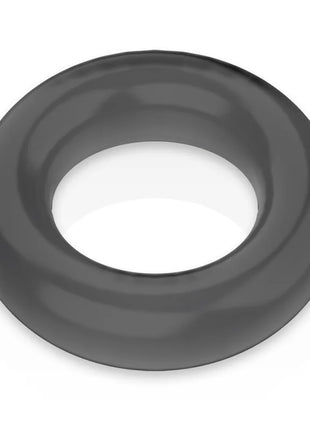 Schwarzer silikonring powering mit glatter glänzender oberfläche und gleichmäßiger dicke als super flexibler penisring