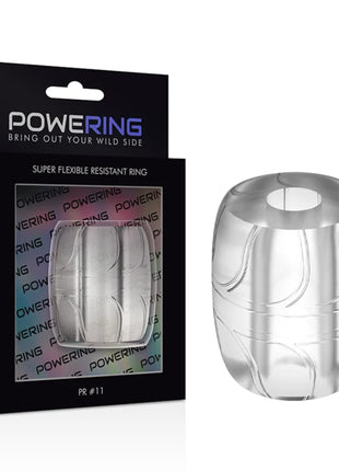 Klar transparenter silikon penisring powering mit schlankem konturiertem design und feiner geriffelter struktur