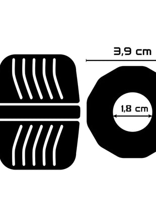 POWERING - SUPER FLEXIBLER UND WIDERSTANDSFÄHIGER PENISRING 5 CM PR11 SCHWARZ - Penisring ohne Vibration