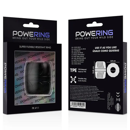 POWERING - SUPER FLEXIBLER UND WIDERSTANDSFÄHIGER PENISRING 5 CM PR11 SCHWARZ - Penisring ohne Vibration