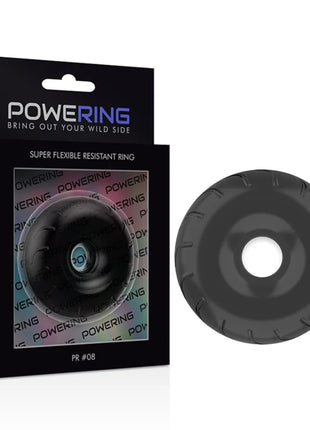 POWERING - SUPER FLEXIBLER UND WIDERSTANDSFÄHIGER PENISRING 5CM PR08 SCHWARZ - Penisring ohne Vibration