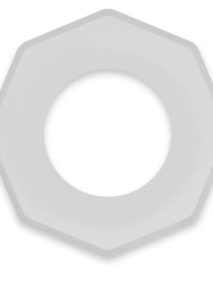 Grauer sechseckiger metallmutter zum powering super flexibler und widerstandsfähiger penisring 5cm pr10 klar