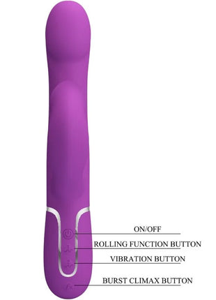 PRETTY LOVE - 4 IN 1 MULTIFUNKTIONSVIBRATOR & STIMULATOR LILA