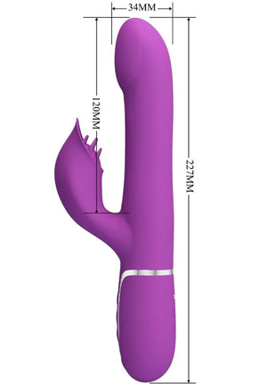 PRETTY LOVE - 4 IN 1 MULTIFUNKTIONSVIBRATOR & STIMULATOR LILA