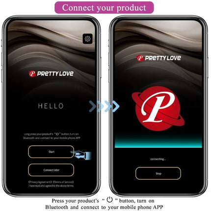 PRETTY LOVE - ABNER APP LILA - Vibrierendes Ei