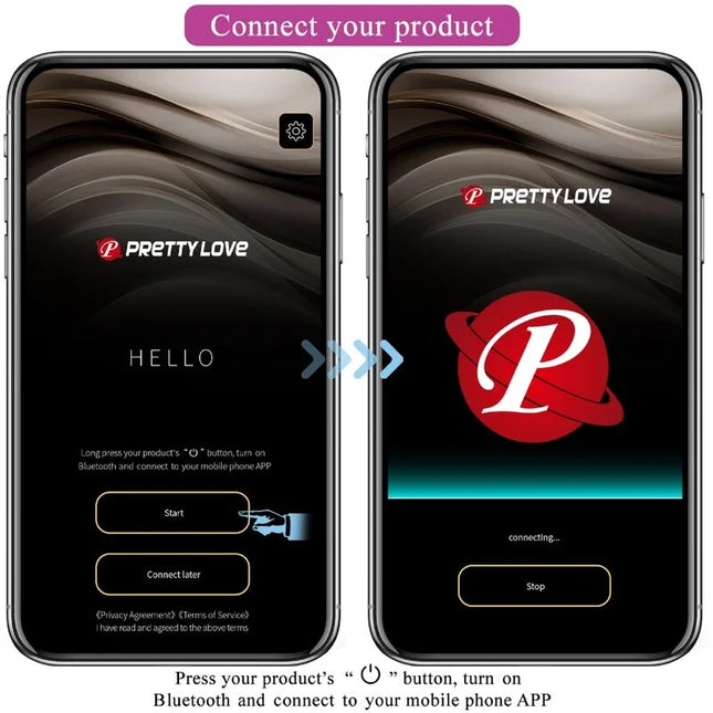 PRETTY LOVE - ABNER APP LILA - Vibrierendes Ei