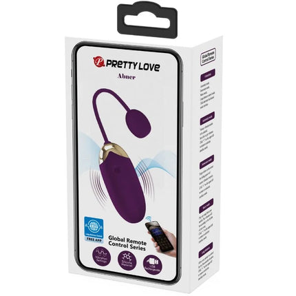 PRETTY LOVE - ABNER APP LILA - Vibrierendes Ei