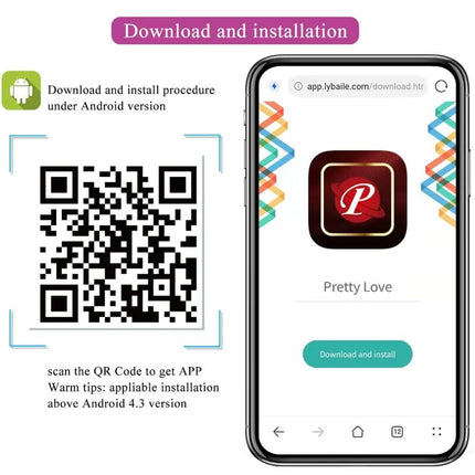 PRETTY LOVE - ABNER APP LILA - Vibrierendes Ei