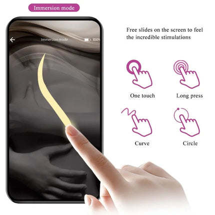 PRETTY LOVE - ABNER APP LILA - Vibrierendes Ei