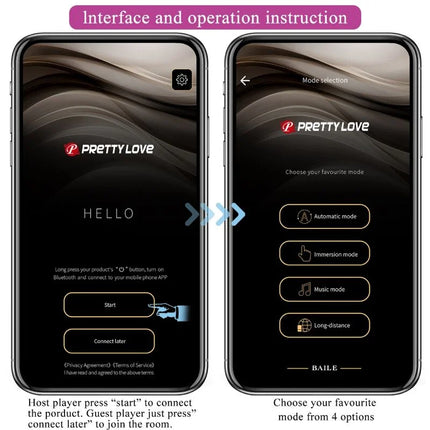 PRETTY LOVE - ABNER APP LILA - Vibrierendes Ei