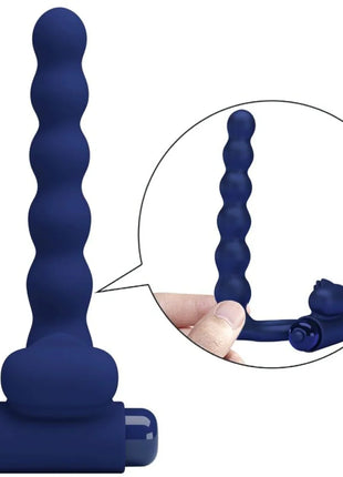 PRETTY LOVE - AJMAL VIBRATIONSRING MIT STECKER BLAU - Analplug