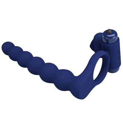 PRETTY LOVE - AJMAL VIBRATIONSRING MIT STECKER BLAU - Analplug