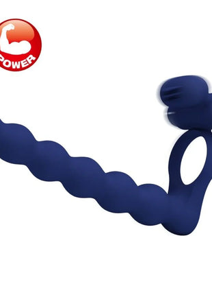 PRETTY LOVE - AJMAL VIBRATIONSRING MIT STECKER BLAU - Analplug
