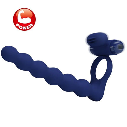 PRETTY LOVE - AJMAL VIBRATIONSRING MIT STECKER BLAU - Analplug