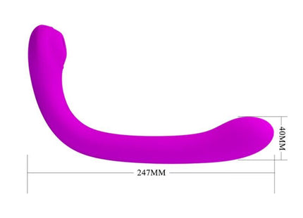 Vibranter purpurfarbener PRETTY LOVE alex vibrator und klitorissauger aus silikon mit ergonomischem design und glatter oberfläche