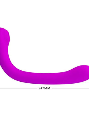 Vibranter purpurfarbener PRETTY LOVE alex vibrator und klitorissauger aus silikon mit ergonomischem design und glatter oberfläche