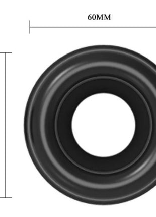 Schwarzer kreisförmiger grommet aus kunststoff, 60mm durchmesser, für pretty love alexander automatische erektionspumpe