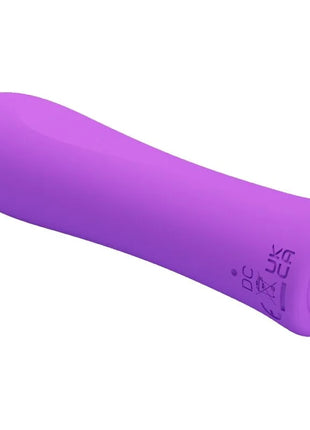 Purple silikon vibrator pretty love alfreda super power mit glatter abgerundeter form und dezentem logo