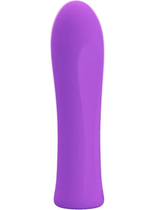 Purple silikon vibrator pretty love alfreda super power mit glatten abgerundeten konturen und spitz zulaufendem design