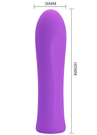Lila silikon vibrator 102 mm hoch 26 mm breit pretty love alfreda super power vibrator