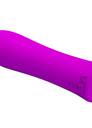 Vibrant lila silikon vibrator pretty love alfreda super power mit glattem, rundem design und dezentem branding