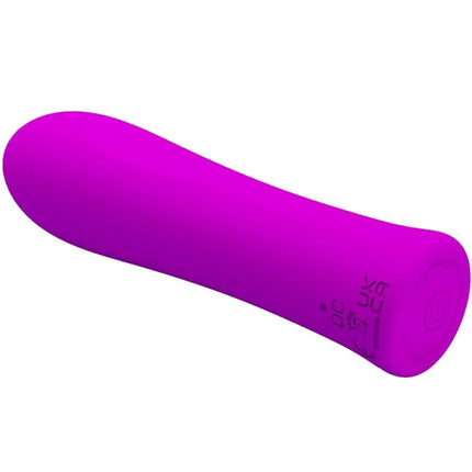 Vibrant lila silikon vibrator pretty love alfreda super power mit glattem, rundem design und dezentem branding