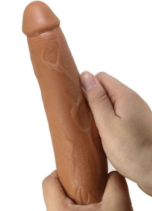Tan silikon dildo mit realistischer strukturierter oberfläche und verjüngtem kopf von pretty love alfredo realistischer vibrator 21,5 cm