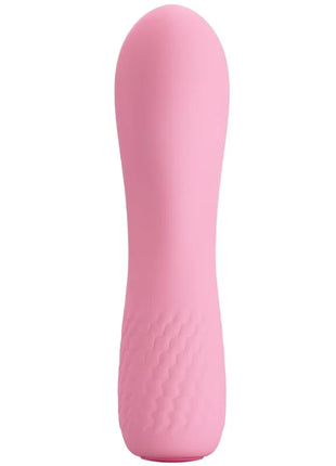 Pink silikon vibrator mit strukturierter grifffläche von Pretty Love Alice Vibrator Pink