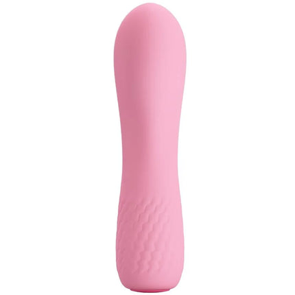 Pink silikon vibrator mit strukturierter grifffläche von Pretty Love Alice Vibrator Pink