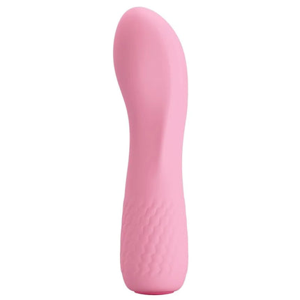 Pink silikon vibrator pretty love alice mit strukturiertem griffmuster für komfortable handhabung