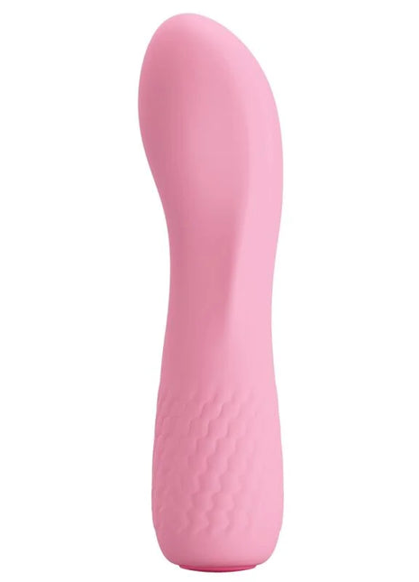 Pink silikon vibrator pretty love alice mit strukturiertem griffmuster für komfortable handhabung