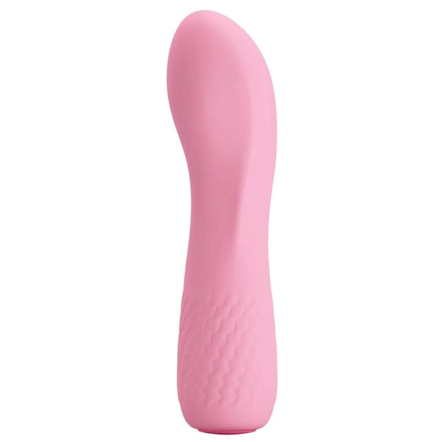 Pink silikon vibrator pretty love alice mit strukturiertem griffmuster für komfortable handhabung