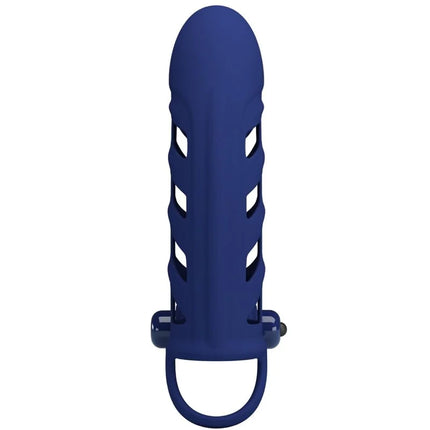 PRETTY LOVE - ALTAF VIBRATORRING MIT SILIKONHÜLLE BLAU - Penishülle