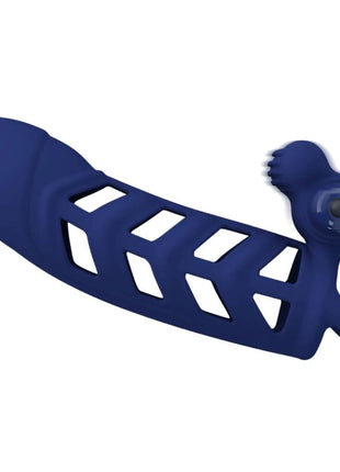 PRETTY LOVE - ALTAF VIBRATORRING MIT SILIKONHÜLLE BLAU - Penishülle