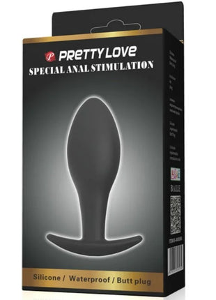 Black silikon analplug 8,5 cm in einer hübschen pretty love markenverpackung