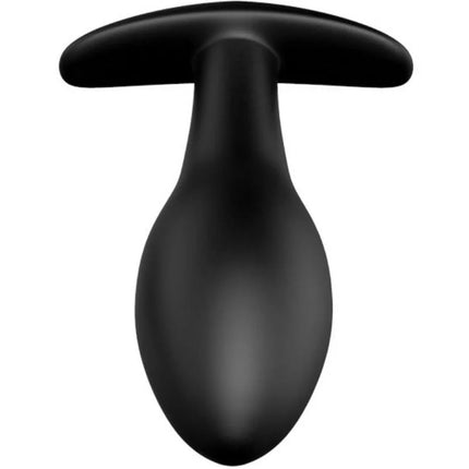 Schwarzer silikon analplug pretty love silikonkanker 8 5 cm mit glattem, rundem körper und flachem t-henkel