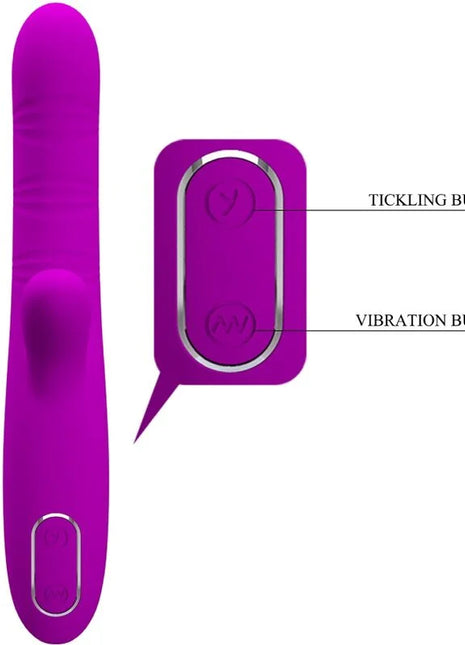 PRETTY LOVE - ANGELIQUE MULTIFUNKTIONSVIBRATOR + KLITORISSTIMULATOR LILA
