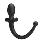 Schwarzer pretty love anal- und perineumvibrator aus silikon mit anatomischem design und präziser stimulation