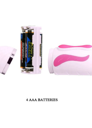 Pink und weißer hasenförmiger vibrating toy mit ergonomischem design von pretty love antonie rotationsvibrator