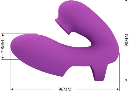 PRETTY LOVE - ATHENA FINGERVIBRATOR MIT KLITORISSTIMULATOR - LILA - Fingervibrator