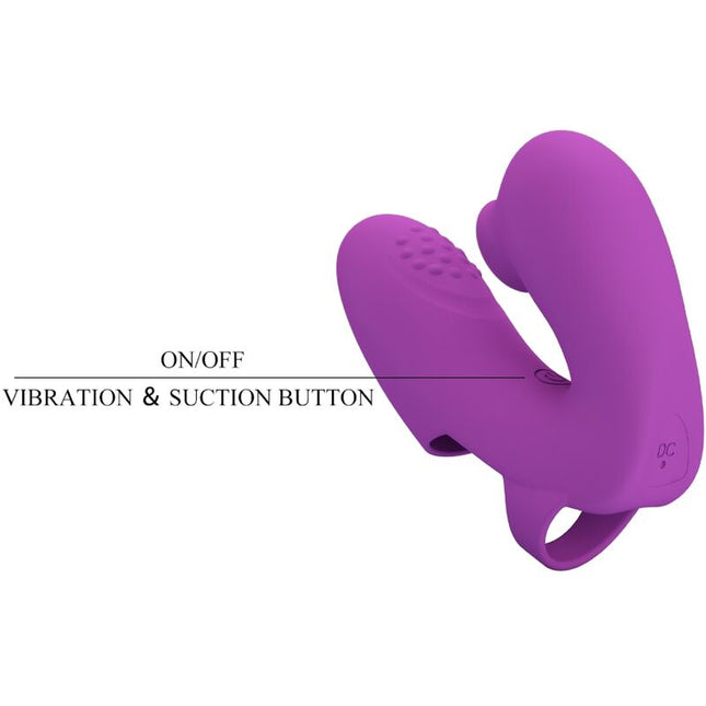 PRETTY LOVE - ATHENA FINGERVIBRATOR MIT KLITORISSTIMULATOR - LILA - Fingervibrator