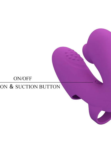 PRETTY LOVE - ATHENA FINGERVIBRATOR MIT KLITORISSTIMULATOR - LILA - Fingervibrator