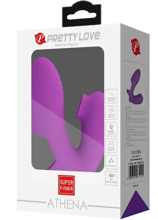 PRETTY LOVE - ATHENA FINGERVIBRATOR MIT KLITORISSTIMULATOR - LILA - Fingervibrator