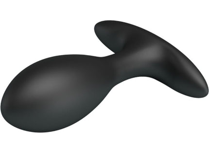 Schwarzer silikon aufblasbarer analstecker pretty love mit ergonomischem und glattem design