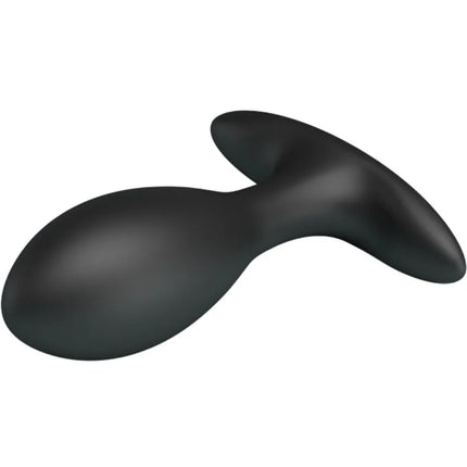 Schwarzer silikon aufblasbarer analstecker pretty love mit ergonomischem und glattem design