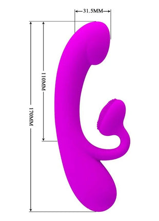 PRETTY LOVE - AUFRICHTIGER VIBRATOR UND KLITORIS-SAUGER - Rabbit-Vibratoren