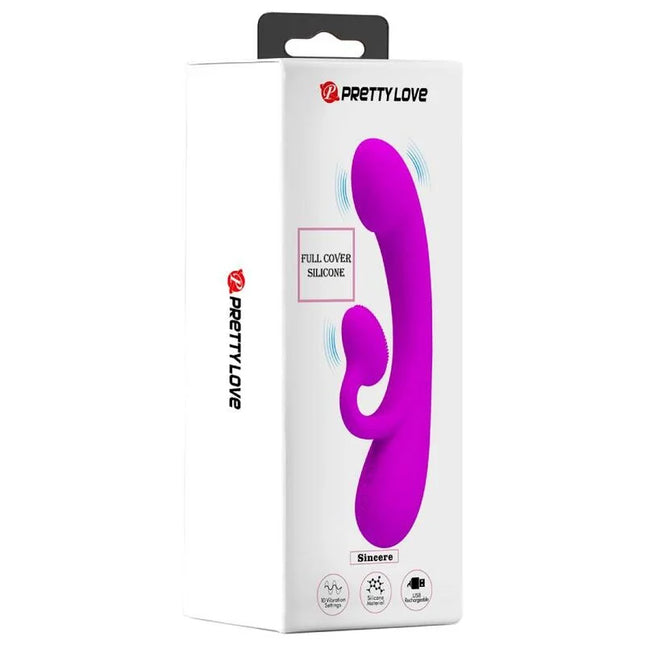 PRETTY LOVE - AUFRICHTIGER VIBRATOR UND KLITORIS-SAUGER - Rabbit-Vibratoren