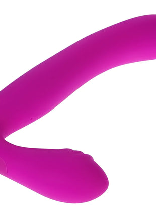 Prätty love augus arnes flieder vibrierer dual-köpfig magentafarben silikon glatt geschwungen