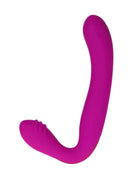 Vibrant magenta silikon dual-ended sexspielzeug mit geschwungener ergonomischer form von pretty love august arnes flieder