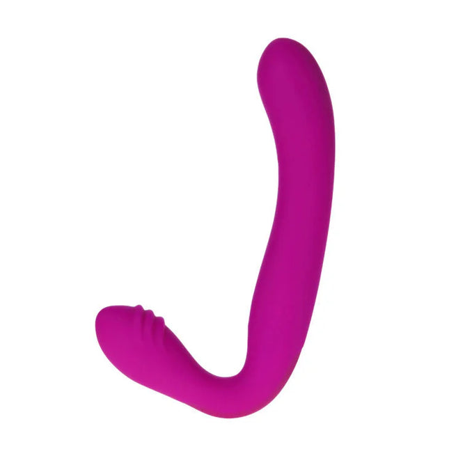 Vibrant magenta silikon dual-ended sexspielzeug mit geschwungener ergonomischer form von pretty love august arnes flieder